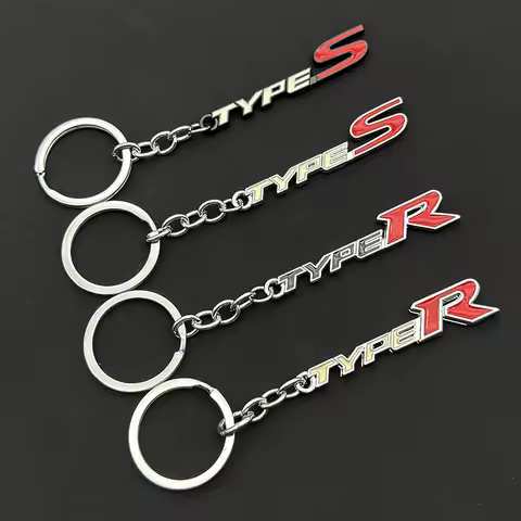 2025 Women Man Metal Key Chain Rings Car Keychain for Honda Civic Type R S Sport TypeR FK8 EP3 FN2 F