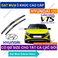 3-Segment Wipers/Smooth Rain Wipers for Hyundai i20/ Hyundai i20 Windshield Wipersbag./ Hyundai i20.