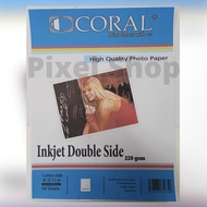 Kertas Print Inkjet Mate Double Side 8½x11" 220 CORAL - Matte Paper