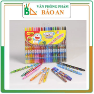 Bút sáp vặn Thiên Long Colokit Doraemon TCR-C05/DO- 18 màu - Văn phòng phẩm Bảo An
