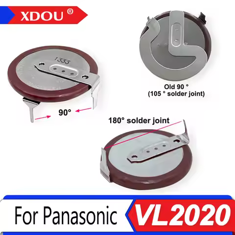 For Panasonic Lithium Vanadium Battery VL2020 Battery Mini High Energy Density Car Key Battery Recha