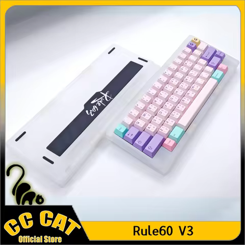 Rule60 V3 Mechanical Keyboard Kit HHKB WKL WK Layout Tri Mode Wired Mode keyboard kit CNC Acrylic Ba