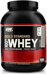 Optimum Nutrition Gold Standard 100% Whey Protein Powder, Cookies and Cream, 4.65 Pound (Packaging M