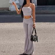 Daily Casual & Lifestyle Sports & Fitness Home & Relaxation Sweatpants Casual Outfit For Women Grey 