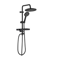 HomePro ฝักบัว RAIN SHOWER น้ำอุ่น RA BLACK-BLACK สีดำ แบรนด์ RASLAND