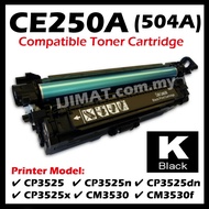 BLACK Compatible Color Laser Printer Toner LaserJet 504A CE250A HP CP3525 CP3525n CP3525dn CP3525x C
