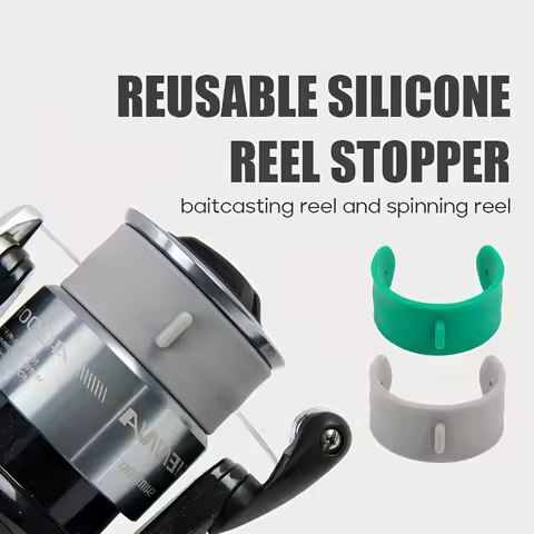 Reusable Silicone Reel Stopper Fishing Goods Reel Line Holder Buckle Fishing Accessories Baitcasting