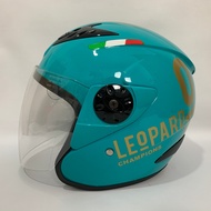 BXP Vixion Leopard Helmet (Gold) Tosca Glossy - Adult SNI Helmet
