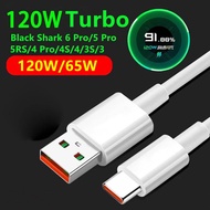 เหมาะสำหรับสายชาร์จ Black Shark 120W/65W Black Shark 5pro/4/3S/3pro Xiaomi สายเคเบิลข้อมูลเคลื่อนที่6A USB TypeC แบบสายชาร์จที่รวดเร็ว