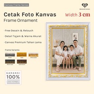 Print Photo Canvas Frame 10r - 20r Frame Ornament 3cm Aesthetic Size Variants Photo Frame Wall Decor