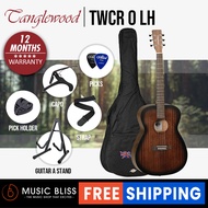 Tanglewood TWCR O LH Crossroads Orchestra Left-Handed Best Beginner Acoustic Guitar for Starters, Whiskey Burst (TWCROLH)