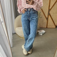 PROUDYHIJAB - Amanda Jeans Hhwaist Women's Long Jeans Korean Style Women's Culottes - XS