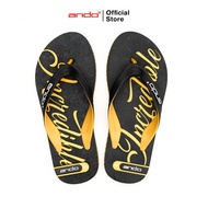 Ando Official Watson Flip Flops for Men - Black,/, Yellow