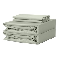KAPAS LIVING | Fitted Bedsheet Set with Duvet Cover | 100% ELS Cotton | ALL SIZE | Single / Queen / 