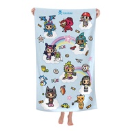 Tokidoki Bath Towel 80*130cm Unisex Skin-friendly Towel Large Outdoor Beach Towels