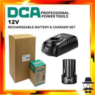 DCA 12v Rechargeable Li-on Battery LB1220-1 & Charger FFCL12-4