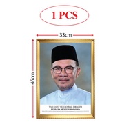 Bingkai Potret  Perdana Menteri Malaysia , Prime Minister Potrait Y.A.B  Dato' Seri Anwar Ibrahim (M