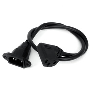 Dây Nối Dài Fengyidz IEC320 C14 Đến C13 Ngắn Góc Phải 60cm Có Lỗ Trục Vít H05VV-F 3G 075MM Bảo Vệ Ch