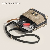 Ghgf Clever & Ketch Retro Portable Box Bag Women 2025 New Style Fashion All-Match Box Shoulder Messe
