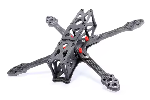 AstroX Johnny J5 frame 215 Preset Shock Absorption Carbon Fiber Frame Kit 6MM Arm for RC Drone Spare