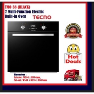 TECNO TMO 38 ( Black ) 7 Multi-Function Electric Built-in Oven