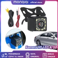 (BISA COD) Universal 4LED / 8LED / 12LED Kamera Belakang Mobil Kamera Mundur Sensor Parkir CCTV Mobi