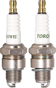 2 PACK Torch E7RTC Spark Plug Replace for NGK BPR6HS, for Denso IWF22 W22FPR-U, for Champion QL78YC 