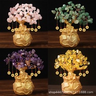 Factory Direct Wholesale Citrine Lucky Tree Money Bag Tree Fortune Tree Money Tree Business Craft Gift Ornaments