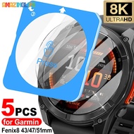 Tempered Glass for Garmin Fenix 8 43/47/51mm Solar AMOLED Screen Protector Glass with Install Tool A