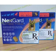 NEXGARD SPECTRA ANTI FLEAS AND TICKS FOR DOG 30 TO 60 KG
