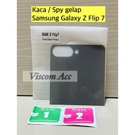 Spy Z Flip 7 / Tempered glass Samsung Z Flip 7 / Spy glass / Dark anti-scratch z Flip 7