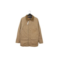 Back to Green:: 冬季外套 燈芯絨領 卡其寬鬆外套 cd-33 vintage