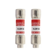 2 PCS KLDR 5 (KLDR-5) 5 Amp (5 A) 600V Time-Delay Fuse