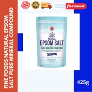 FINE FOODS NATURAL EPSOM SALT PURE MINERAL COMPOUND 425G