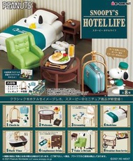 包平郵 Re-Ment Candy toy 史努比酒店生活 Snoopy’s Hotel life 食玩 盒蛋