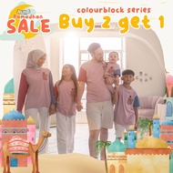 [BUY 2 GET 1] ANOBA COLOR BLOCK T-SHIRT - BUY 2 Adult T-Shirts GET 1 Free Children's Romper