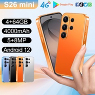 S26 Mini Ultra Smartphone 4GB+64GB 4.0inch HD Screen 4G Cellphone 4000mAh HD Camera Wi-Fi FM Android