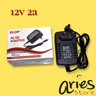 12V 2A ADAPTOR GOOD 12 ADAPTOR 2 AMPERE KLOPVOLT