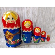 [Russian Doll] -Three-String Piano Pattern Bright Color Basswood Russian Doll