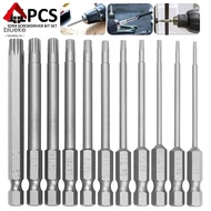 11Pcs Torx Screwdriver Bit Set 1/4 Inch Hex Shank Tough Torx Star Hex Security Bit Set for Car SHOPC