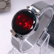 JAM TANGAN WANITA LED DIGITAL MAGNET TOUCH SCREEN IMPORT