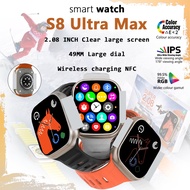 2023 New S8 Ultra Max Original Smart Watch Series 8 1:1 49mm Case 2.08" Screen Bluetooth Call NFC ECG Waterproof Sport Smartwatch