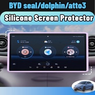 Byd atto3/dolphin/seal/atto 2/seal 6 Silicone screen protector frame white black car interior access