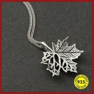 Vintage Maple Leaf Necklace Trendy Personality Fashion Jewelry Unisex