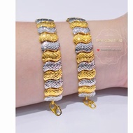 EMAS 375 RANTAI TANGAN PULUT DAKAP S 375 GOLD BRACELET T64