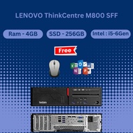 Lenovo ThinkCentre M800 SFF Desktop, Intel Core i5-6th gen 4GB RAM, 256GB SSD