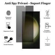 [Support fingers]Tempered Glass Anti Spy Privacy Samsung S21 / S21 Plus / S22 / S22 Plus / S23 / S23