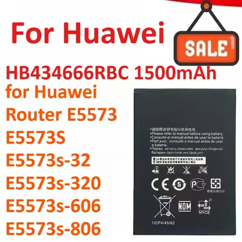 HB434666RBC 1500mAh Battery for Huawei Router E5573 E5573S E5573s-32 E5573s-320 E5573s-606 E5573s-80
