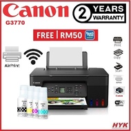 CANON PIXMA G3770 Ink Tank Printer (Print,Scan,Copy,Wifi)