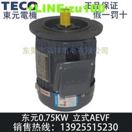 TECO東元電機0.75KW立式AEVF2N TVGH80M2 ETTFDF 1HP制動剎車馬達